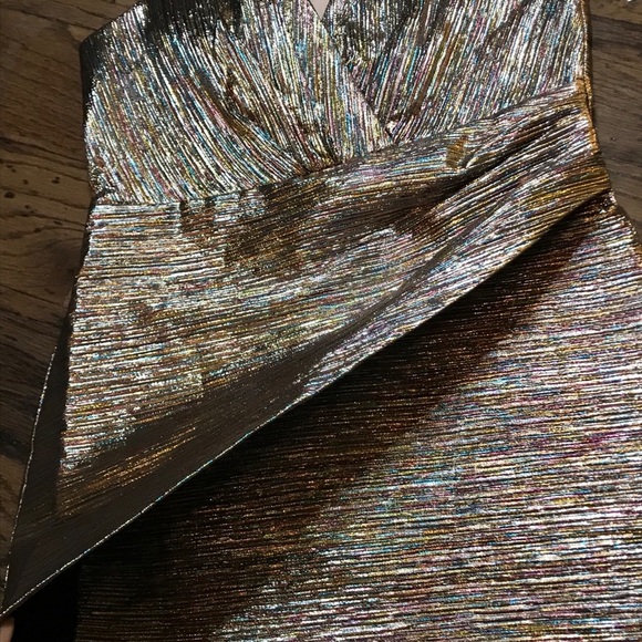 GB Metallic cocktail Dress size L - Picture 7 of 10